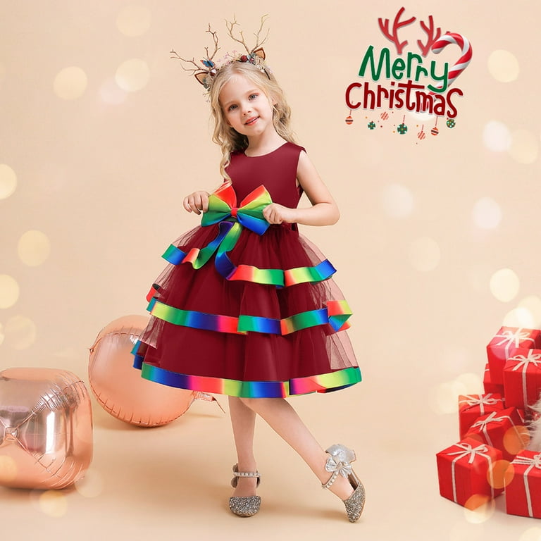 Thanksgiving Dresses Girls Size 5 Clothes Child Girls Sleeveless
