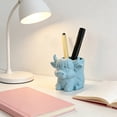 thumbnail image 4 of Organizador de escritorio con forma de vaca de las tierras altas, contenedor de almacenamiento de papelería, adorno decorativo para el escritorio de la oficina en casa., 4 of 8