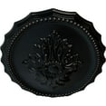 thumbnail image 3 of Ekena Millwork 16 7/8"W x 11 3/4"H x 1 1/2"P Oxford Ceiling Medallion, Hand-Painted Jet Black, 3 of 5