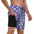 thumbnail image 3 of Goofa Daisies Flowers Printed Men's Swim Trunks Board Shorts Quick Dry Mens Swimming Trunks with Compression Liner,Breathable Fit Hawaii Beach Shorts-XX-Large, 3 of 9