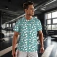 thumbnail image 3 of Wukai Cartoon Funny Goose Print Men's Short-Sleeved Mesh T-Shirt,Quick-Dry Short Sleeve Workout T-Shirt-X-Large, 3 of 8