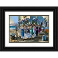 thumbnail image 1 of West, Ronald 24x17 Black Ornate Wood Framed with Double Matting Museum Art Print Titled - The Exhibition, 1 of 4