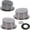 black transparent, variant on 2 count 4'' to 3.5'' Speaker Tweeter Boxes for UTV ATV RV Boat Trunk Golf Cart Marine Speaker Enclosures Pods Mount Spacer Rear Deck Kick Panel Box (Transparent, 4 to 3.5inch)