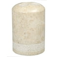 thumbnail image 2 of Creative Home Natural Champagne Marble SPA Hand Carved Collection Toothbrush Makeup Brush Holder Bathroom Countertop Organizer, 3-1/2" Diam. x 4-3/8" H, Beige, 2 of 3