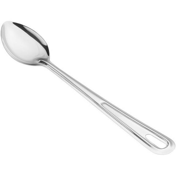 Truecraftware – 15- inch Heavy Duty Solid Basting Spoon with Hanging Slot, Stainless Steel