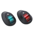 thumbnail image 1 of Yacht Signal Light, Boat Navigation Lights Red Green Light PC  For Sailing Black, 1 of 8