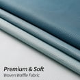 thumbnail image 4 of Blue Ombre Small Stall Shower Curtain 36 x 72, Waffle Half Size Shower Curtain, Narrow Shower Curtain Set, 36 inch Fabric Shower Curtains for Bathroom Decor, 4 of 6