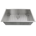 thumbnail image 6 of Nantucket ZR3219-16 32" Zero Radius Stainless Single Bowl Undermount Sink, 6 of 7