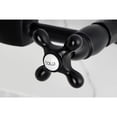 thumbnail image 4 of Kingston Brass KS2440AX Heritage Double-Handle Wall-Mount Bridge Kitchen Faucet, Matte Black, 4 of 7