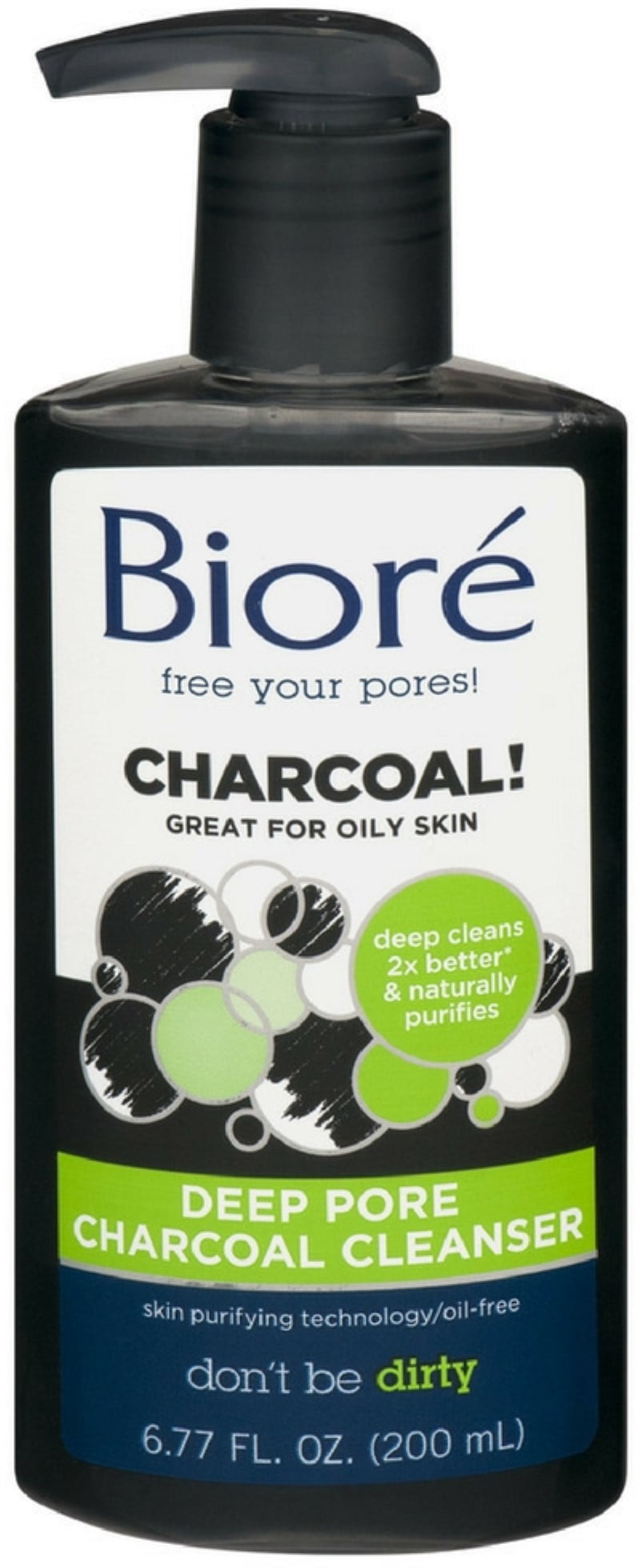 Bioré Deep Pore Charcoal Cleanser, 6.77 fl oz