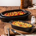 thumbnail image 4 of Oven Special Dish Double Ear Ceramic Baking Dish Cheese Baked Rice Plate Creative Commercial Microwave Baking Dish, 4 of 6