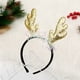 thumbnail image 4 of Diadema con Cuernos Navideños, Diadema con Cuernos Grandes Dorados, Accesorios Decorativos, 4 of 5
