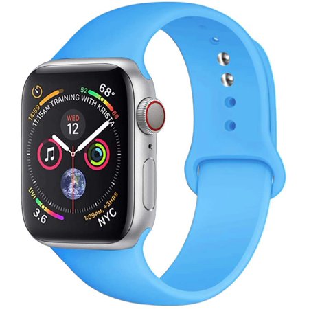 YuiYuKa Silicone Strap Sport Band Compatible with Apple Watch Bands 41mm 49mm 45mm 40mm 44mm 38mm 42mm,Soft Belt Smartwatch Wrist Sport Band for iwatch Series 9 3 4 5 6 SE 7 8 Blue