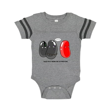 

Inktastic Easter Black Jelly Beans are so Hardcore Gift Baby Boy or Baby Girl Bodysuit