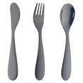 thumbnail image 2 of 3PCS Stainless Steel Flatware Set with Knife/Fork/Spoon, Mirror Polished, Dishwasher Safe, Safe Training Tableware Set, Cutlery Utensil Set, 2 of 4