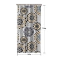 thumbnail image 5 of Beige Ethnic Mandala Pattern Shower Curtain 36"x72" ,Bathroom Decorative Shower Curtains Set with 12 Hooks,Modern Waterproof Washable Shower Curtain, 5 of 6