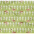 thumbnail image 4 of oneOone Organic Cotton Poplin Twill Fabric Geometric & Flamingo Bird Print Fabric BTY 42 Inch Wide, 4 of 4
