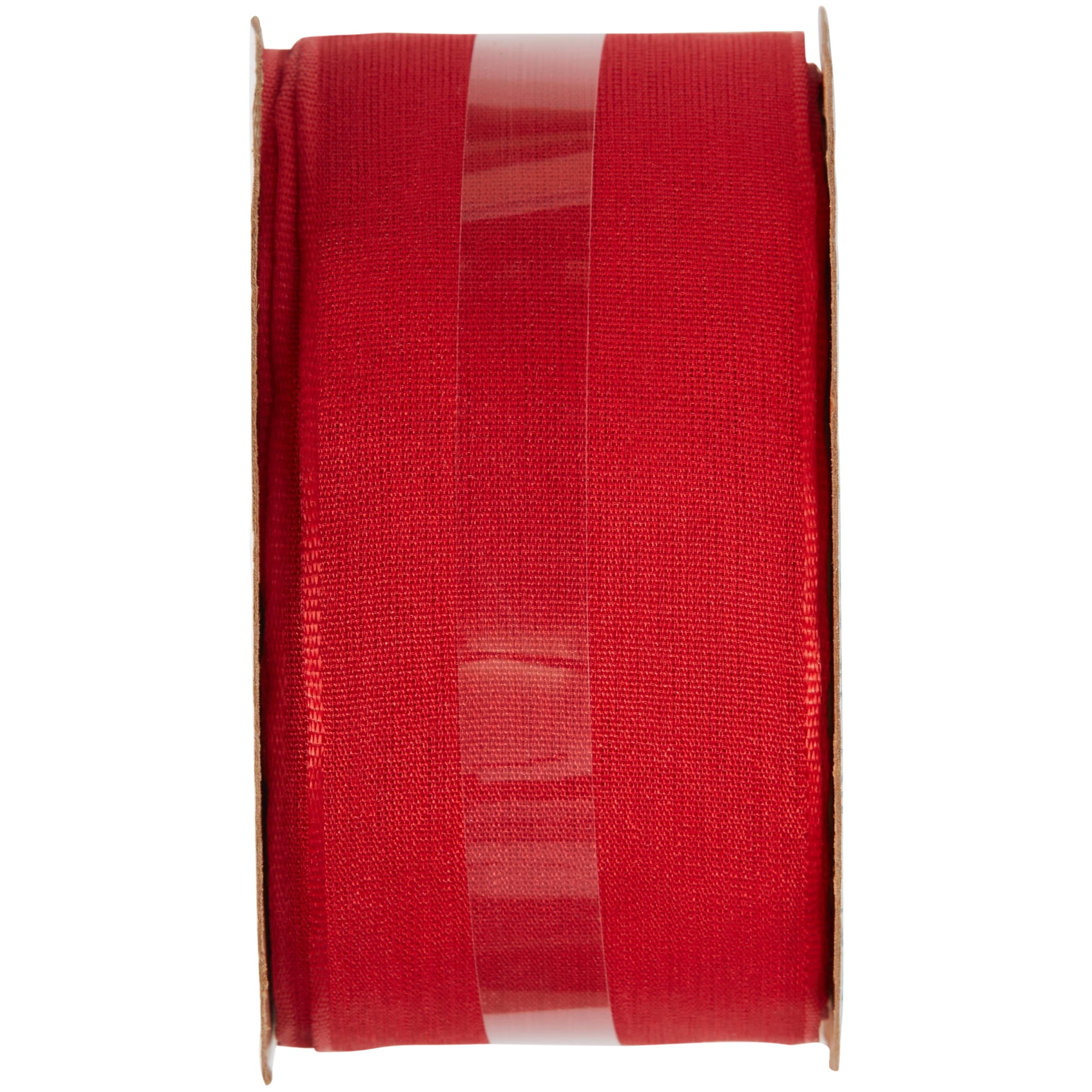 Offray Ribbon Red Polyester Ribbon, 3.2" x 3.13"