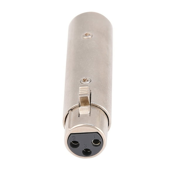 Silver Wear-resistant XLR Connector, 3pin XLR Adapter, For Microphones Audio Equipment