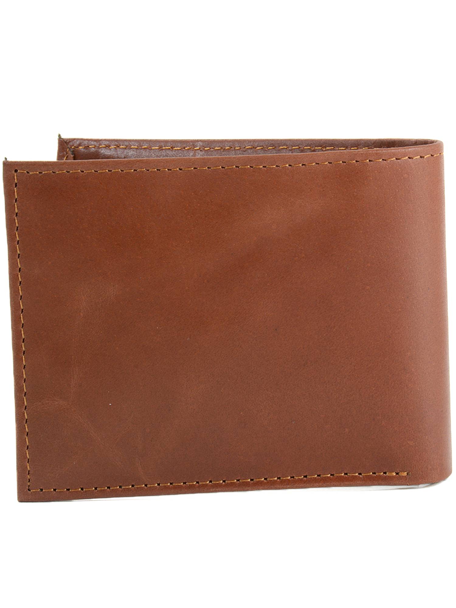 Alpine Swiss Mens Leather RFID Bifold Wallet 2 ID Windows Divided Bill Section - image 4 of 7