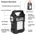 Portable Solar Power Generator Station with FM Radio, MP3 Player ...