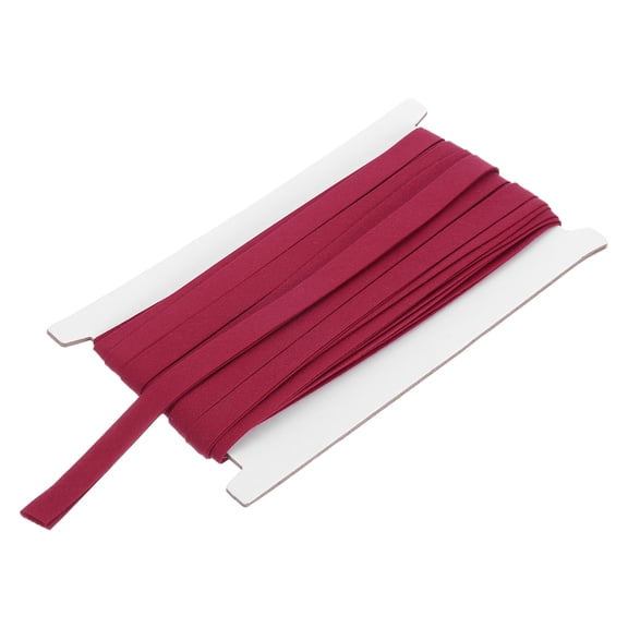 1/2 Inch Double Fold Bias Tape Continuous Bulk Bias Tape for Sewing, Seaming Quilting Hemming Binding Crafts (Wine Red 12 Yards)