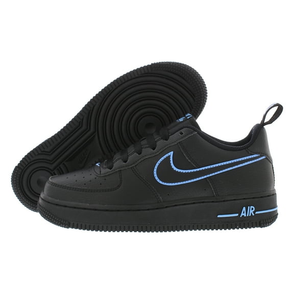 Nike Air Force 1 LV8 GS Boys Shoes Size 5, Color: Black/Black/University Blue