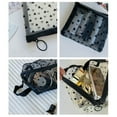 thumbnail image 6 of Clear Flocking Net Storage Bag Multipurpose Cosmetic Pouches For Travel Office Home Organization, 6 of 9