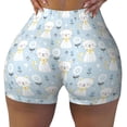 thumbnail image 2 of Balery Cute Cat Pantalones cortos de entrenamiento estampados para mujer, sin costuras, ajustados, para gimnasio, yoga, correr, deportes, ejercicio activo, fitness.-X-Large, 2 of 8