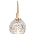 thumbnail image 3 of Woodbridge Lighting Elise 3-Light Glass Cluster Pendant in Brass/Bronze/Mercury, 3 of 5