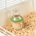 thumbnail image 1 of Botella de agua para hámster con soporte, cerámica, a prueba de fugas, dispensador de agua para mascotas pequeñas, ratones, jerbos, hámsteres y verde, 1 of 8