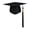 A, variant on Unisex Adult Matte Graduation Cap with Tassel 2026 for Grad Caps, 12 Colors,C