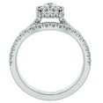 thumbnail image 2 of Pompeii 1 1/4Ct Oval Halo Diamond Engagement Wedding Ring Set in White or Yellow Gold, 2 of 6