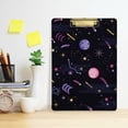 thumbnail image 6 of FMSHPON Space Planets Clipboard Hardboard Wood Nursing Clip Board and Pull for Standard A4 Letter 13x9 inches, 6 of 8