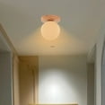 thumbnail image 5 of Gnmfd Entrance Hallway Ceiling Light LED Corridor Light Wooden Small Ceiling Lamp Modern Indoor Lighting for Balcony Cloakroom Living Room Bedroom Hallway Lights for Room Decorations, 5 of 6