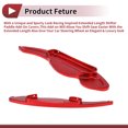 thumbnail image 4 of Accesorios interiores de extensión de paletas de cambio de volante de aleación de aluminio rojo de 1 par de Unique Bargains para Land Rover Discovery Sport 2016-2019, 4 of 6