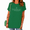 Green, variant on Women's Universal Spirit Bird Sacred Script Graphic Short Sleeve Crewneck Black Tops