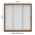 thumbnail image 3 of Ropero Closet Madesa Monaco 3 Puertas Corredizas Marrón/Blanco, 3 of 7