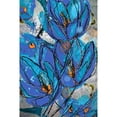 thumbnail image 3 of Sketch Cyanine Blue Painting Print on Wrapped Canvas, 3 of 5