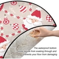 thumbnail image 3 of Coolnut Christmas Santa Claus Ball Christmas Tree Mats Waterproof Tree Skirt, Xmas Cute Xmas Tree Stand Tray Mat Floor Protector Pad for Holiday Party Decoration, 28.3", 3 of 6