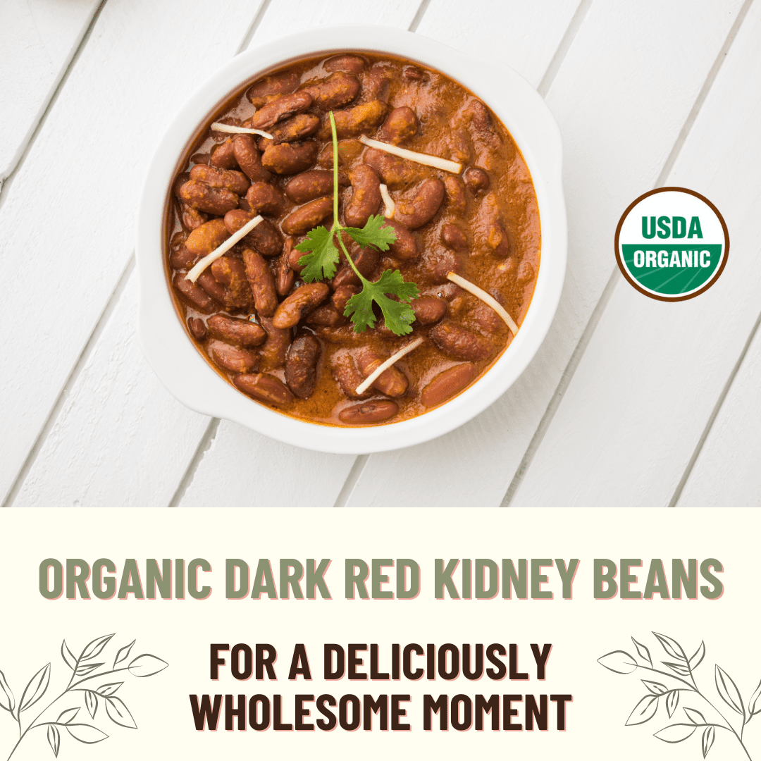 Kidney Dark Red Bean, 40LB Emergency Bucket, USA Grown, USDA Certified Organic & GMO Free, Sustainable Farming Practices-Mountain High Organics