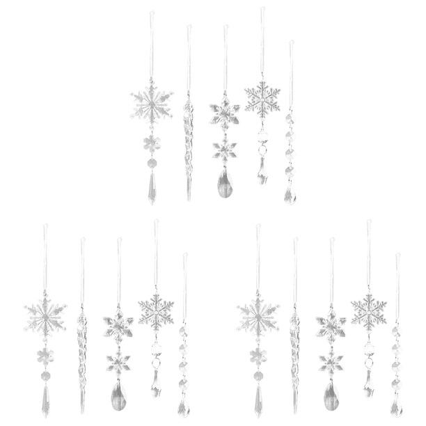 10 Uds. Hielo Copo Nieve Cristal Acrílico Suministros Fiesta Transparentes