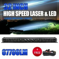32" Dual Row Laser LED Work LIGHT BAR Spot Flood Combo Offroad Truck SUV 30''