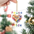 thumbnail image 2 of Peace Love Pride Persian with Rainbow Sunglasses LGBT LGBTQ+ Acrylic Benelux Ornament Cat Lover Kitten Owner Gifts Home Tree Decor - 01004, 2 of 4