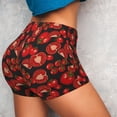 thumbnail image 4 of Fotbe Tomato Shorts Sin Costuras – Shorts Deportivos de Cintura Alta para Mujer, Elásticos para Gimnasio, Yoga, Running o Ciclismo-Large, 4 of 8