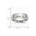 thumbnail image 6 of White Cobalt Ring Band Wedding Standard Domed Satin 6mm, 6 of 6