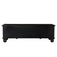 thumbnail image 5 of Taran Designs Bailey Carved Solid Wood Storage Ottoman in Black, 5 of 8