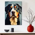 thumbnail image 3 of Greater Swiss Mountain Dog Art Canvas, Pet Wall, Polygon Art Print on Canvas Canvas, large wall art, bathroom wall art, Ready to Hang,Living Room,Bedroom ＆ Office, 3 of 4