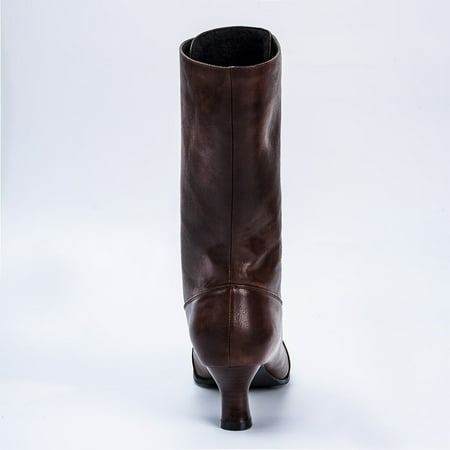 

Bxzhiri Women Pointed Toe Lace Spike heels Punk Med Heels Ankle Boots Shoes