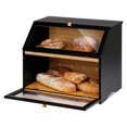 thumbnail image 5 of Leopard Bamboo Two-Layer Bread Box,Black, 5 of 6